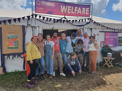 iThinc volunteers at the tent